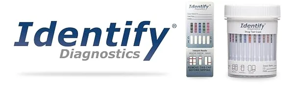 5 Pack Identify Diagnostics 12 Panel Drug Test Dip - Testing Instantly for 12 Different Drugs THC, COC, MOP, OXY, MDMA, BUP, AMP, BAR, BZO, MET, MTD, PCP ID-CP12-DIP (5) - 12 Panel Urine Test Dip Identify Diagnostics Urine Screening Kits CLIA Waived Testing Instant