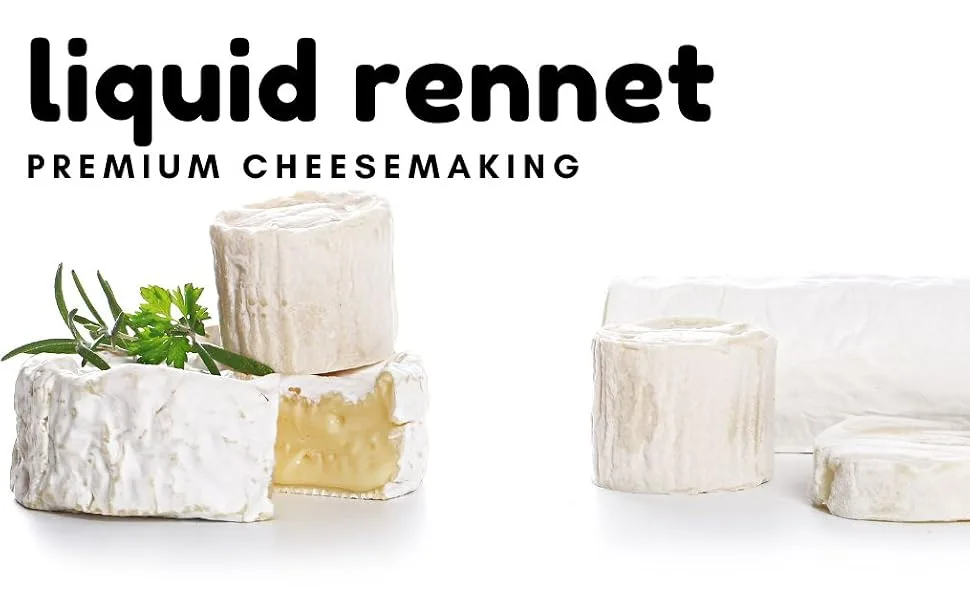 Liquid Rennet (2 oz) | Animal Rennet Coagulant for Cheesemaking| Milk Coagulant By Elo s Premium - Liquid Rennet