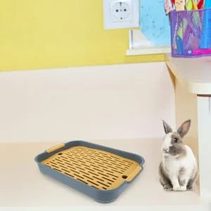 COLLBATH 2pcs Box Rabbit Toilet Bunny Supplies Rabbit Potty Trainer Bunny Train Potty Bunny Training Potty 27.00X18.80X4.00CM As Shown 1 - product information 4