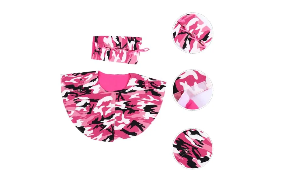 SEWOART 2pcs Parrot Anti- Scratch Shoulder Protector Scratch Shawl Cat Rosy Cotton 60x48cm Rosy - product information 3