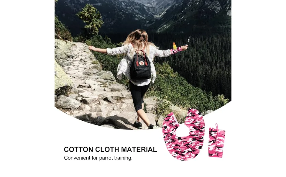 SEWOART 2pcs Parrot Anti- Scratch Shoulder Protector Scratch Shawl Cat Rosy Cotton 60x48cm Rosy - product information 6
