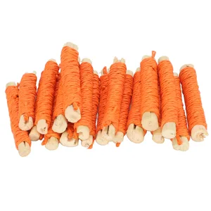 Pet Sweet Bamboo Sticks Rabbit Molar Sticks Promote Digestion 20pcs for Guinea Pig (Orange) - 2116220024212-2