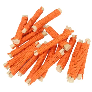 Pet Sweet Bamboo Sticks Rabbit Molar Sticks Promote Digestion 20pcs for Guinea Pig (Orange) - 2116220024212-3