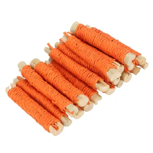 Pet Sweet Bamboo Sticks Rabbit Molar Sticks Promote Digestion 20pcs for Guinea Pig (Orange) - product information 3
