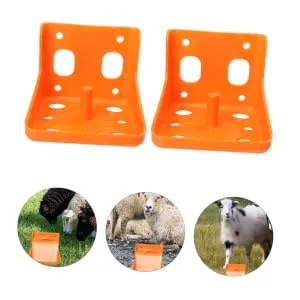 2pcs Cattle and Sheep Lick Brick Box Plastic Serving Trays Cattle Salt Feeding Bowl Farm Feeder Goat - product information 4