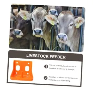 2pcs Cattle and Sheep Lick Brick Box Plastic Serving Trays Cattle Salt Feeding Bowl Farm Feeder Goat - product information 5