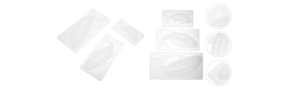 UPKOCH 6 Pcs Fish Mold DIY Rice Cake Molds DIY Jelly Mold Biscuit Mold White Modeling Baking Pan Pp 3D 31.5X15.5X7CMx2pcs - product information 3