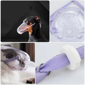 VANZACK 3pcs Cat Muzzle Cat Grooming Mask Dog Muzzles Dog Masks Cat Basket Muzzle for Cats Pp - product information 4