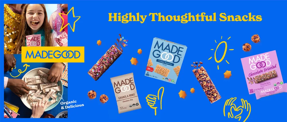 MadeGood Mornings Soft Baked Breakfast Bar Cinnamon Bun (30 Count x 30g) Organic and Delicious Snack Bars - MGCA