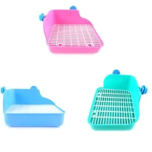 BESPORTBLE Rabbit Potty Trainer Hamster Cage Green Rabbit Potty Pan Ferret Potty Trainer Guinea Pig Bedding - product information 3