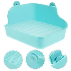 BESPORTBLE Rabbit Potty Trainer Hamster Cage Green Rabbit Potty Pan Ferret Potty Trainer Guinea Pig Bedding - product information 5
