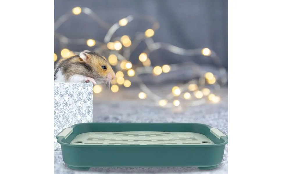 COLLBATH 2pcs Box Rabbit Toilet Cage Small Animal Litter Cage - Fall Bunny Potty Hamster Bedding Pp 27X18.8X4CM As Shown 3 - product information 4