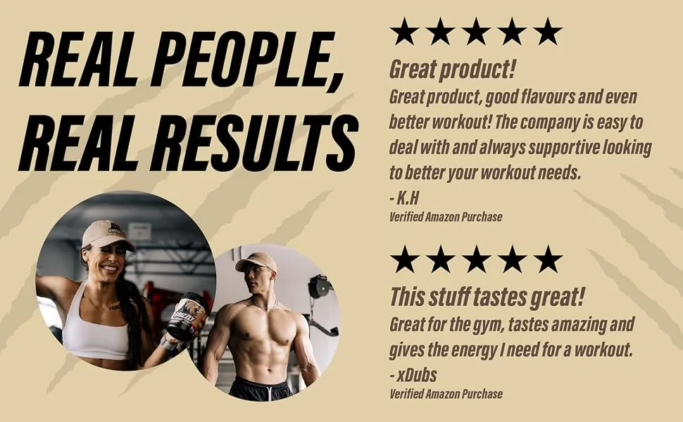 GRIZZLY PRE-WORKOUT ARCTIC ICE Strength Power Focus Caffeine Citrulline Beta-Alanine Arctic Ice 340 g (Pack of 1) - iron work pulse weight lifting supplement preentrenos para gym
