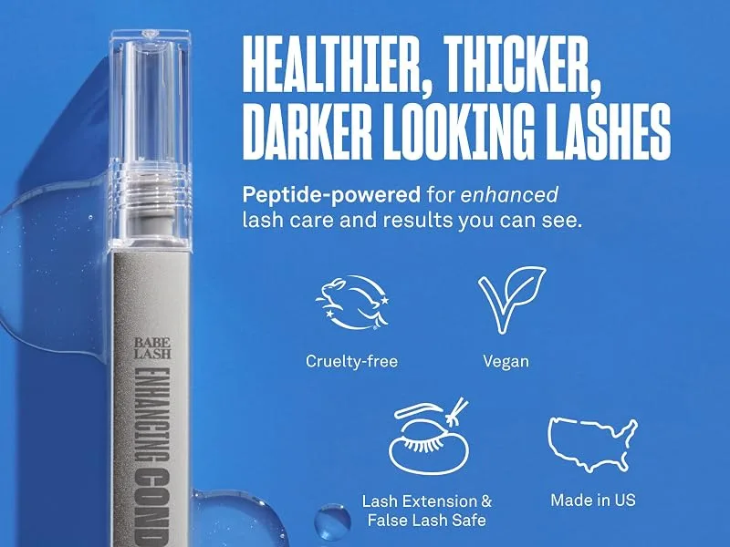 Babe Original Babe Lash Enhancing Conditioner - Conditioning Serum for Eyelashes with Peptides and Biotin Companion to Essential Lash Serum 1mL - 3mL - cond