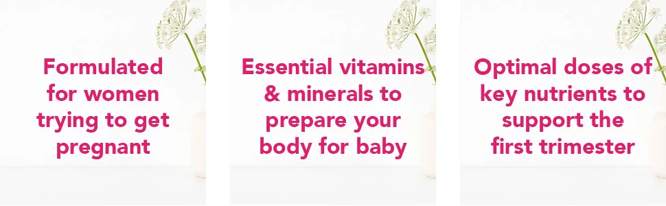 TheraNatal Core Preconception Prenatal Vitamin & Mineral Supplement (90 Day Supply) | Core Nutrients for Women Before Conception - Preconception