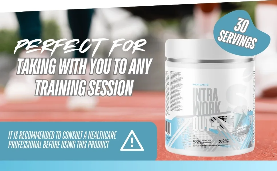 Shop Sante Intra Workout Plus - EAA + BCAA Powder - 30 Servings Essential Amino Acids Drink Supplements for Hydration Endurance & Muscle Recovery - 8g EAAs Electrolytes - Snow Cone - Intra Work Out