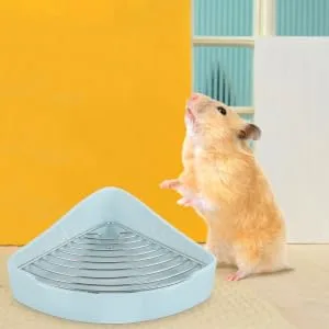 BESPORTBLE Small Pet Ceramic Toilet Rabbit Training Potty Small Pet Cage Supply Hamster Ceramics 24x18.5cm Sky-blue - product information 2
