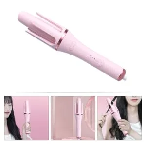Didiseaon 2pcs Fully Automatic Hair Curling Iron Curling Wand Curler Pink Nylon 32.50X5.50X5.50CMx2pcs Pinkx2pcs - product information 5