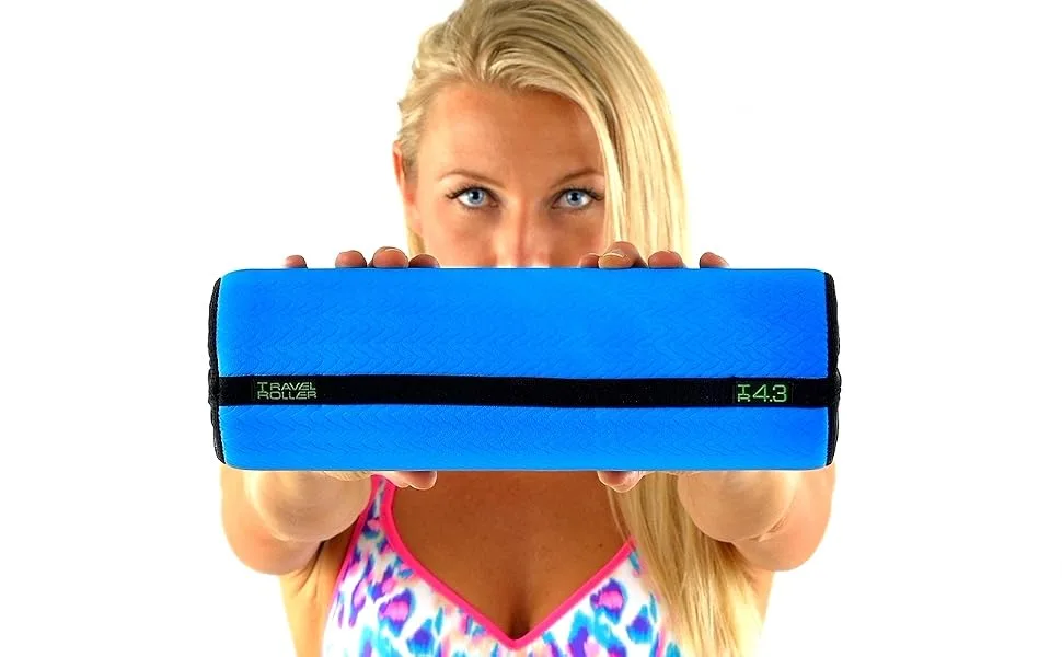 Travel Roller Deluxe Kit Foam Roller *BLACK* Includes Travel Roller 4.3 3 variable density trigger point balls/poster 6ft TPR Mobility Band 1.5 hours exclusive video instruction - travel roller, foam roller, regen, mobility