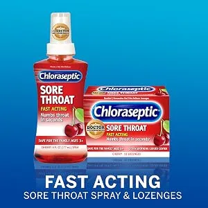 Chloraseptic Max Strength Sore Throat Lozenges, Wild Berries Flavor, 15 Count (Pack of 3) - Chloraseptic