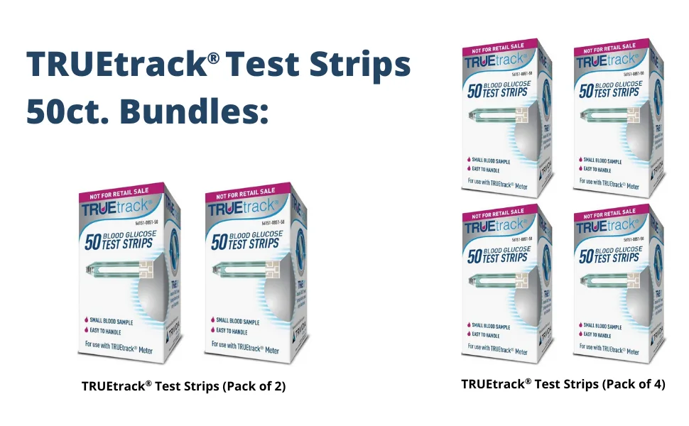 TRUETRACK Test Strips 50ct (Pack of 4) - TRUEtrack test strips bundles