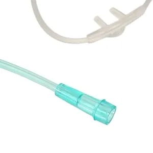 Healva 10 Pack High-Flow Soft Nasal Oxygen Cannula, Standard Connector 6.6 Feet, Green Tubing - General purpose interface