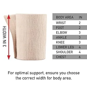 ACE Elastic Bandage with Hook Closure, 4 Inches 1 ea (Pack of 3) - Correct width size for bandage for specific body areas