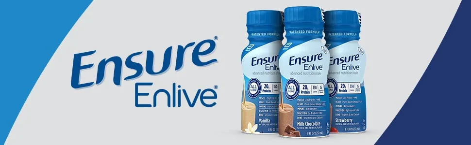 Ensure Enlive Meal Replacement Shake, 20g Protein, 350 Calories, Advanced Nutrition Protein Shake, Milk Chocolate, 8 Fl Oz (Pack of 16) - product information 1