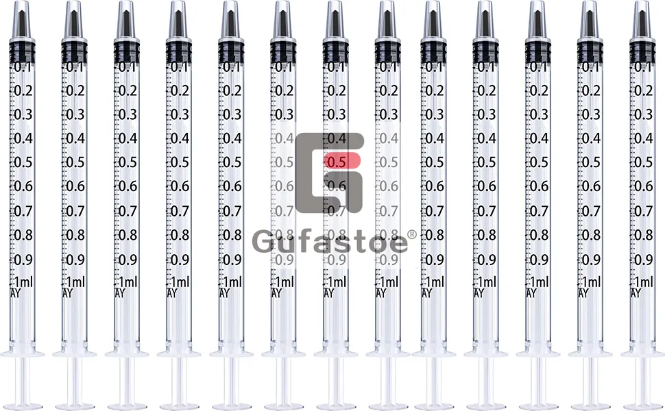1ml Syringes with Caps (Pack of 50pcs) - product information 1