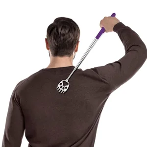 6 Pack Telescoping Back Scratcher - Bear Claw Back Scratchers - Portable Extendable Backscratcher with Rubber Handles in Black, Blue, Green, Purple, Red, Pink Color - product information 7