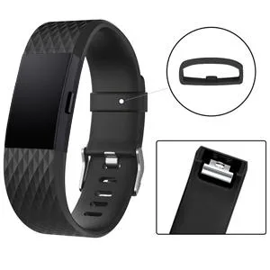 Tobfit Sport Bands Compatible with Fitbit Charge 2, 4 Pack, Replacement Wristbands for Women Men, Small/Large Black/Plum/Blue/Grey Small - product information 6