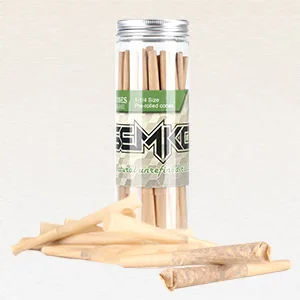 SEMKONT 1-1/4 Rolling Papers Pre Rolled Cones | 72 Pack | Natural Pre Rolled Rolling Paper with Tips | Easy to Use and Convenient 72 pcs - pre-rolled