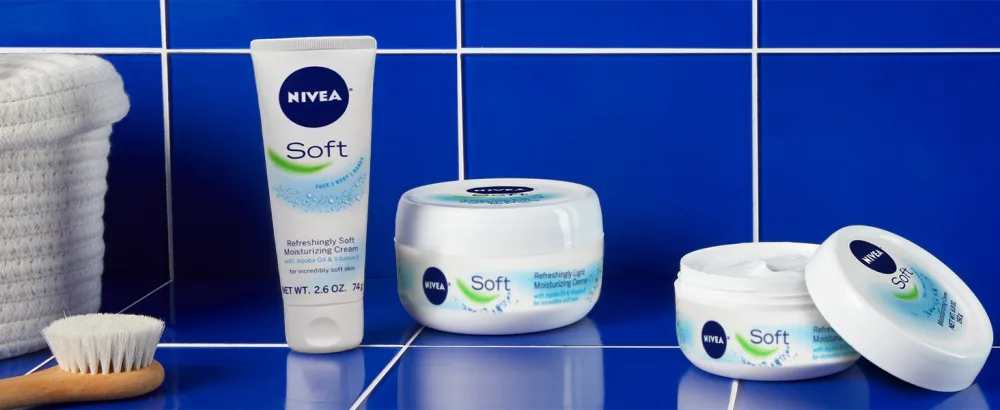 NIVEA Soft Cream, Refreshingly Soft Moisturizing Cream, Body Cream, Face Cream, and Hand Cream, 3 Pack of 6.8 Oz Jars - nivea creme, nivea cream, creme soft, cream soft, hand lotion, body lotion, face lotion