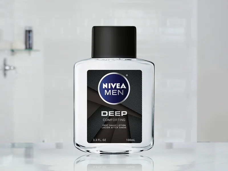 NIVEA Men DEEP Comfort Post Shave Lotion - Soothe Shave irritation - 3.3 fl. oz. Bottle (Pack of 3) - nivea men deep post shave lotion