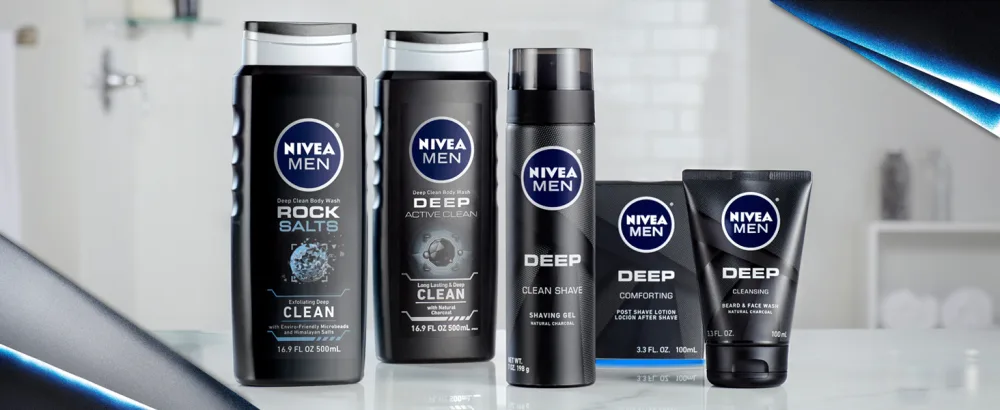 NIVEA Men DEEP Comfort Post Shave Lotion - Soothe Shave irritation - 3.3 fl. oz. Bottle (Pack of 3) - nivea men post shave lotion, post shave balm for men