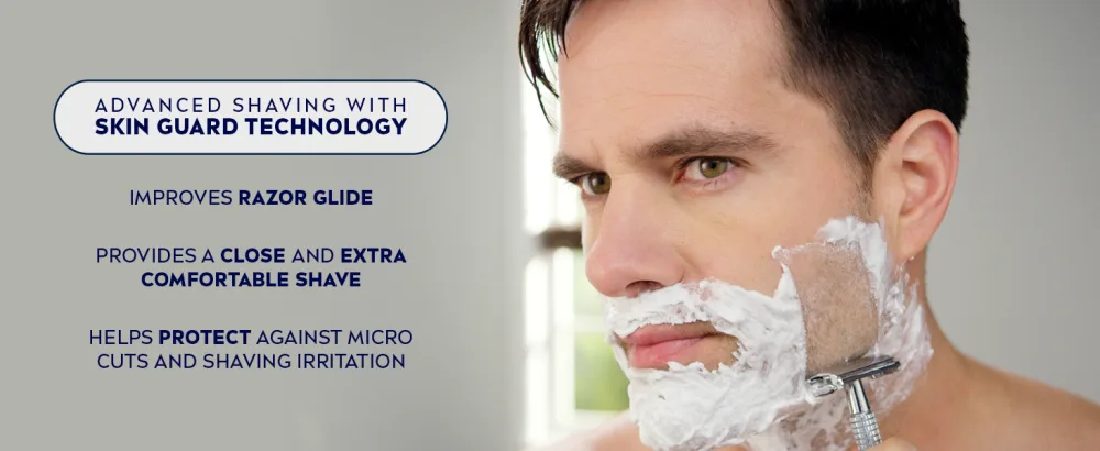 NIVEA MEN Maximum Hydration Shave Gel with Aloe Vera and Provitamin B5, 3 Pack of 7 Oz Cans - shave gel, magic shave powder, barbasol shave cream, shave brush, grave before shave, shave kit
