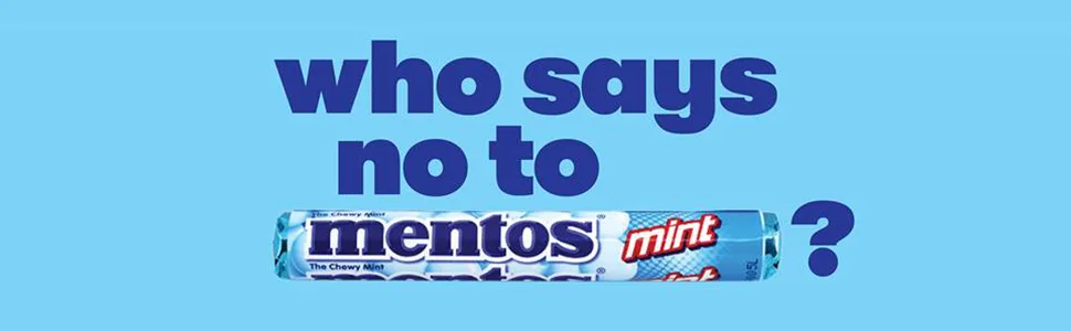 Mentos Chewy Mint Candy Roll, Mint, Non Melting, Party, 14 Count (Pack of 15) - Packaging May Vary Candy Roll Mint 14 Count (Pack of 15) - mentos chewy mints, mint, mentos