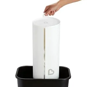 Munchkin Toss Portable Disposable Diaper Pail, 3 Pack, Holds 90 Diapers - toss disposable diaper pail