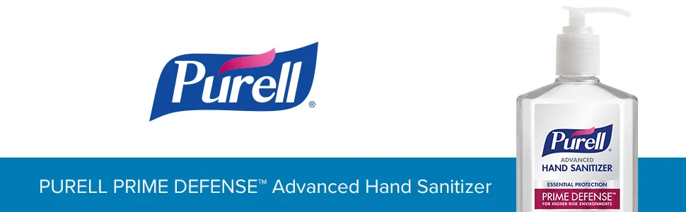 Purell Prime Defense Advanced Hand Sanitizer, Essential Protection, 12 fl oz Pump Bottles (Pack of 4) - 3699-06-EC2 - purell, kill germs, strongest hand sanitizer, clean hands