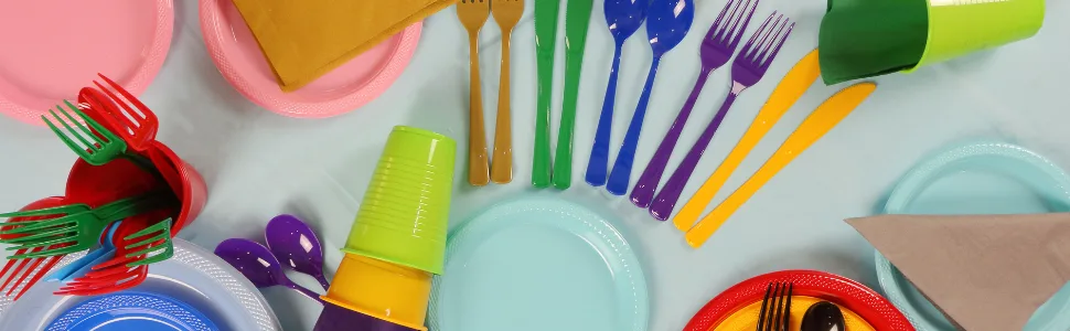 Exquisite 150 Pack Black Plastic Utensils Heavy Duty Cutlery Set 50 Plastic Forks 50 Plastic Spoons 50 Plastic Knives Perfect Plastic Silverware Party Pack Set for all occasions - papergoods