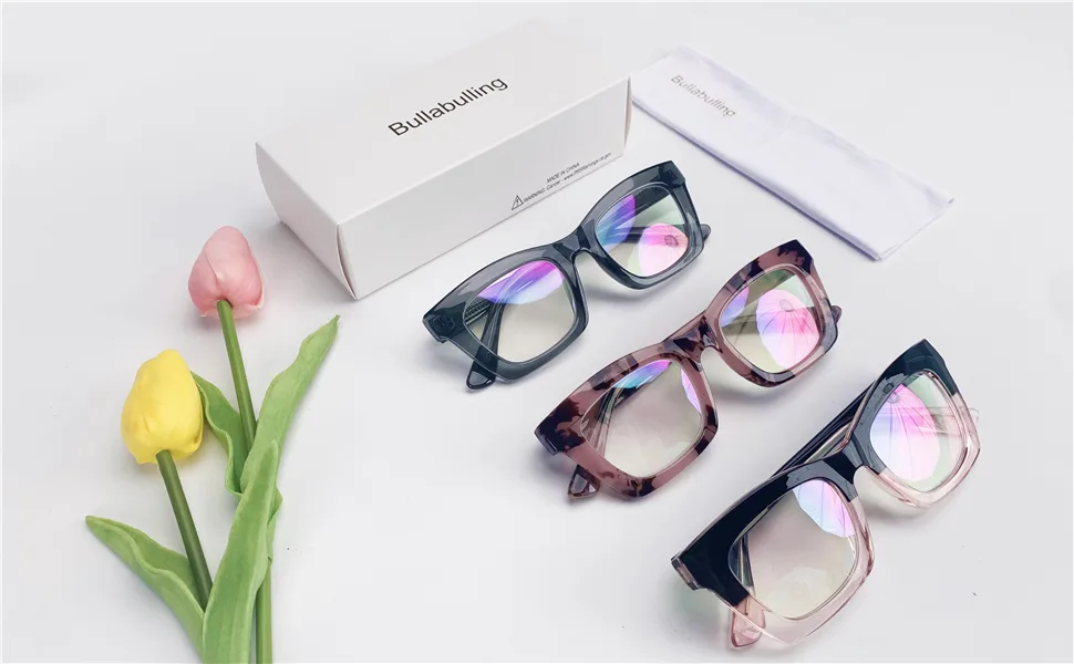 Bullabulling 3 pack Oprah style Spring hinge Readers Blue Light Blocking Computer Square Reading Glasses for Women Men Black/Tortoise/Blackpink 1.5 x - 2216