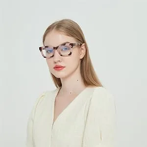 Bullabulling 3 pack Oprah style Spring hinge Readers Blue Light Blocking Computer Square Reading Glasses for Women Men Black/Tortoise/Blackpink 1.5 x - floral