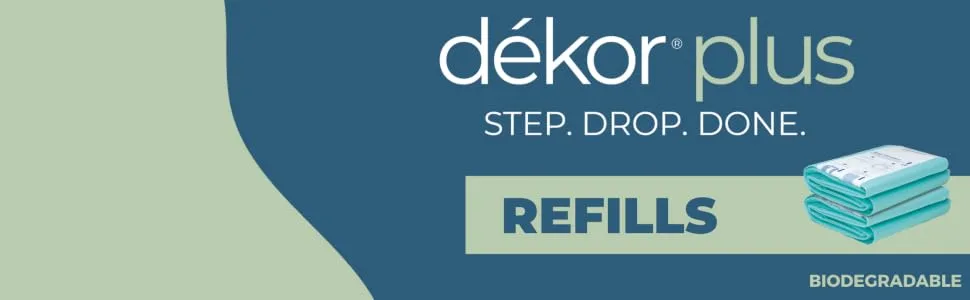 Diaper Dekor Plus Diaper Pail Liner Refills Biodegradable, 4 Pack - dekor plus refills