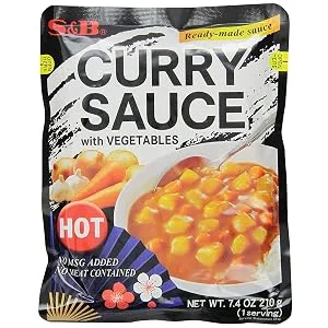 S&B Curry Sauce with Vegetables Hot, 7.4 Ounce (Pack of 10) - product information 1
