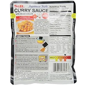 S&B Curry Sauce with Vegetables Hot, 7.4 Ounce (Pack of 10) - product information 2