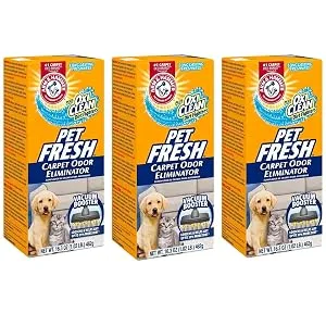 Arm & Hammer Pet Fresh Carpet Odor Eliminator Plus Oxi Clean Dirt Fighters (Pack of 3), 48.9 Ounce 3 Pack - product information 1