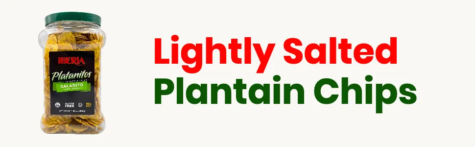 Iberia Saladito Lightly Salted Plantain Chips , 20 Oz. - iberia plantain chips