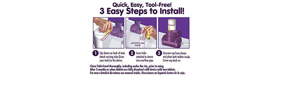 3-Pack Refill  Kaboom Scrub Free! Continuous Clean with OxiClean - product information 3