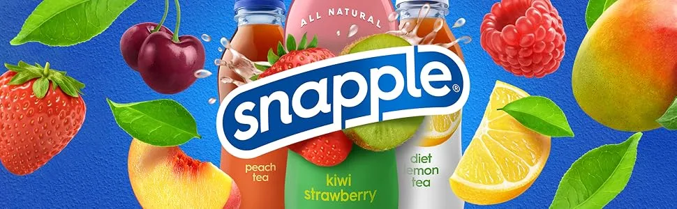 Diet Snapple Raspberry Tea, 16 fl oz recycled plastic bottle, 6 pack - Snapple Drinks