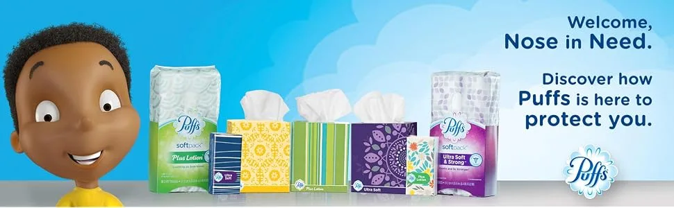 Puffs Plus Lotion Facial Tissues, 448 Count per pack, Pack of 3 - product information 1